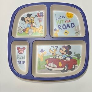 Disney Mickey Mouse Hit the Road Divided Plate